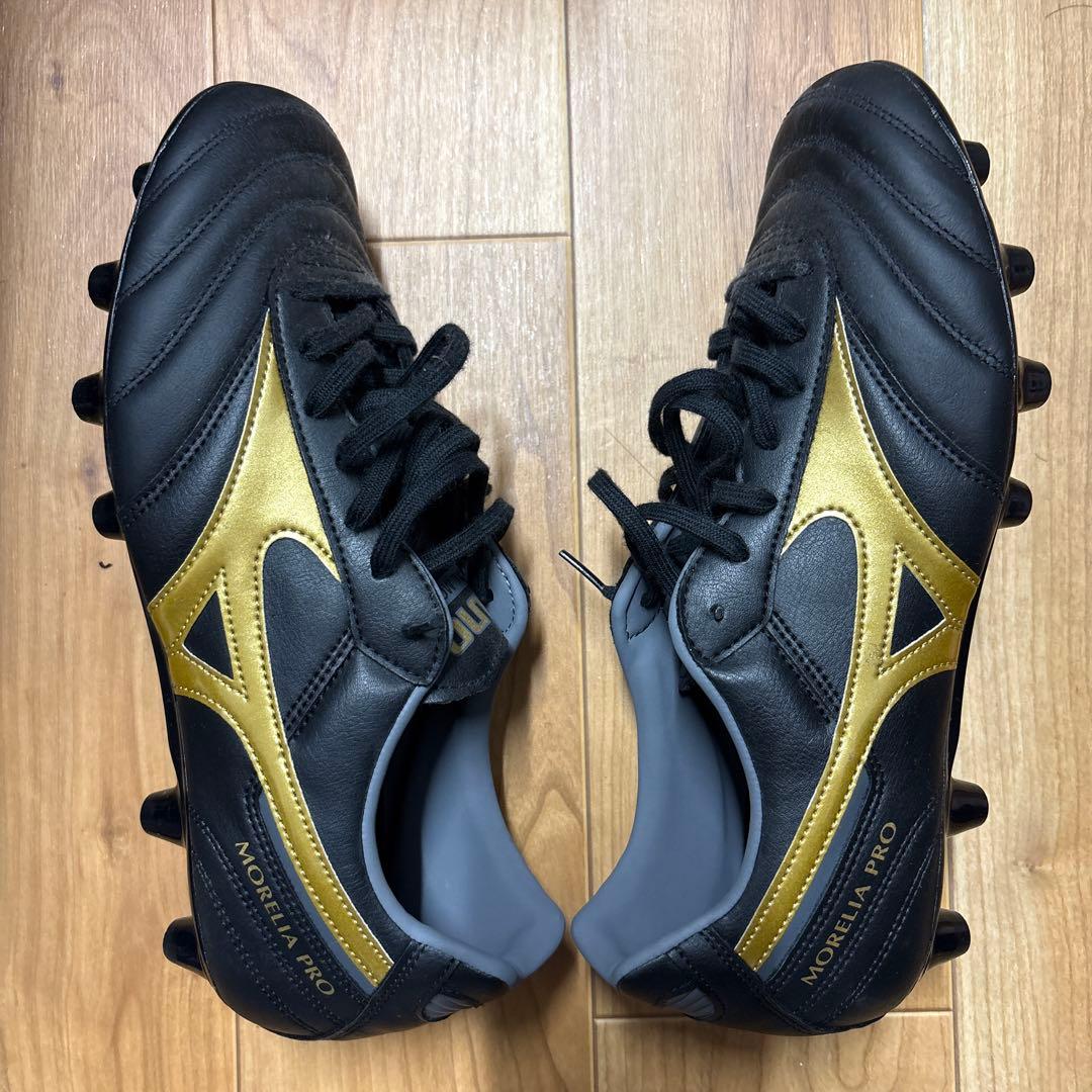 Mizuno Morelia サッカーシューズ ブラック/ゴールド