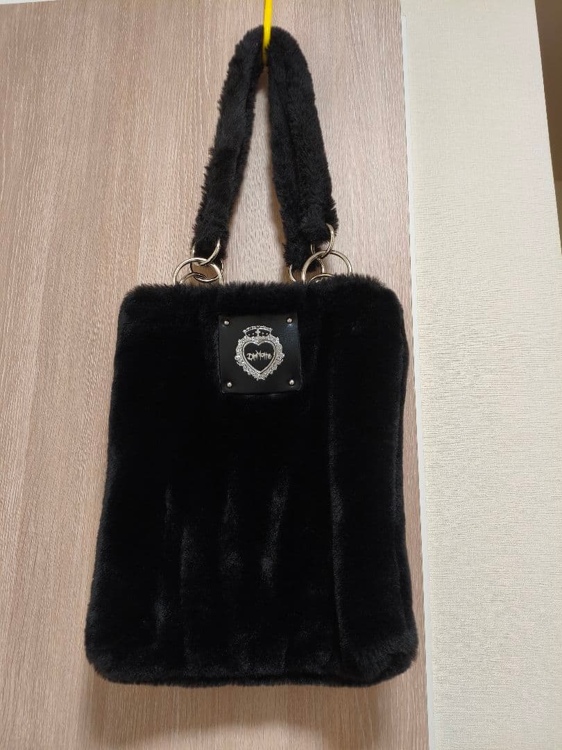 DimMoire もこもこトートバッグ ブラック 黒