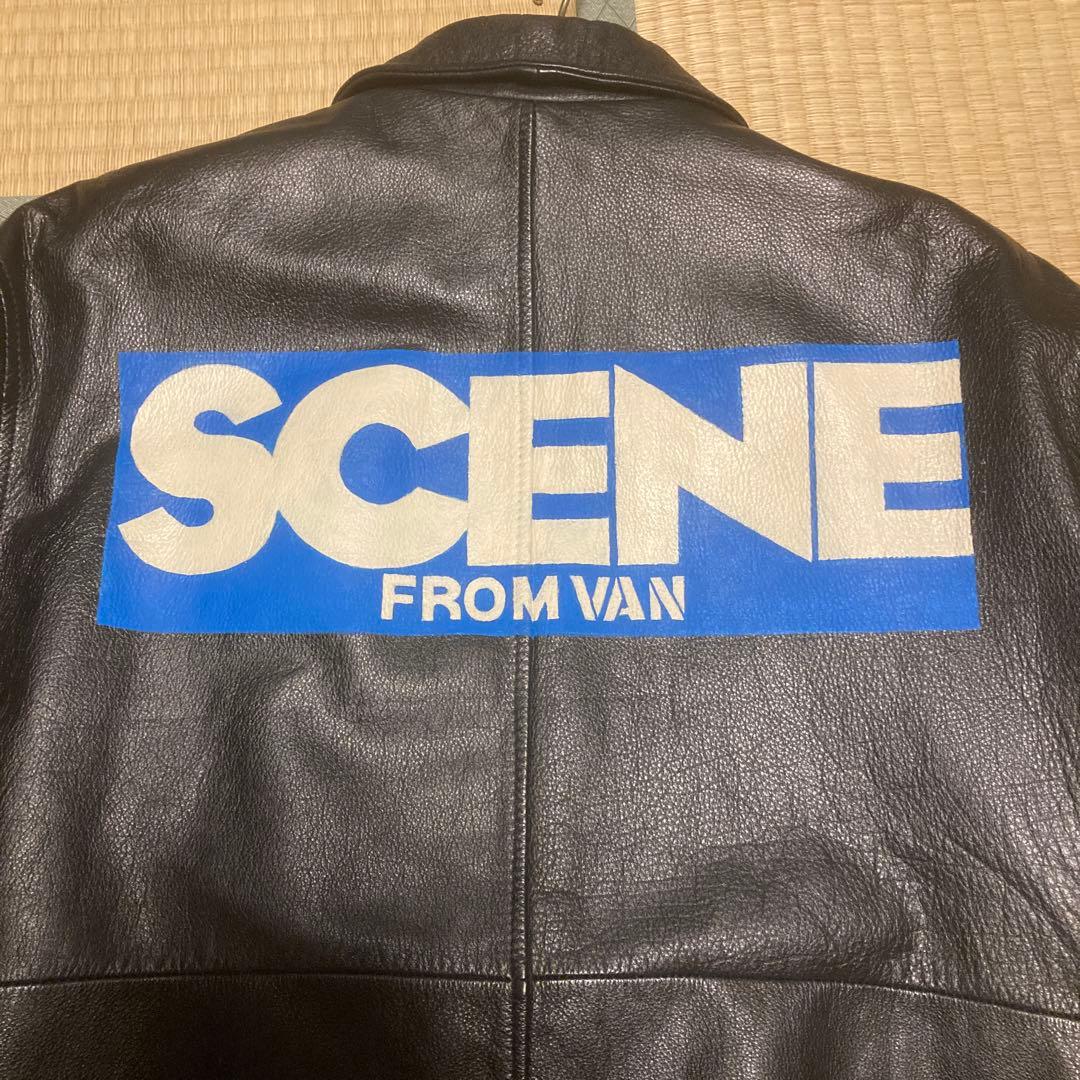 美品　SCENE FROM VAN レーザージャケット