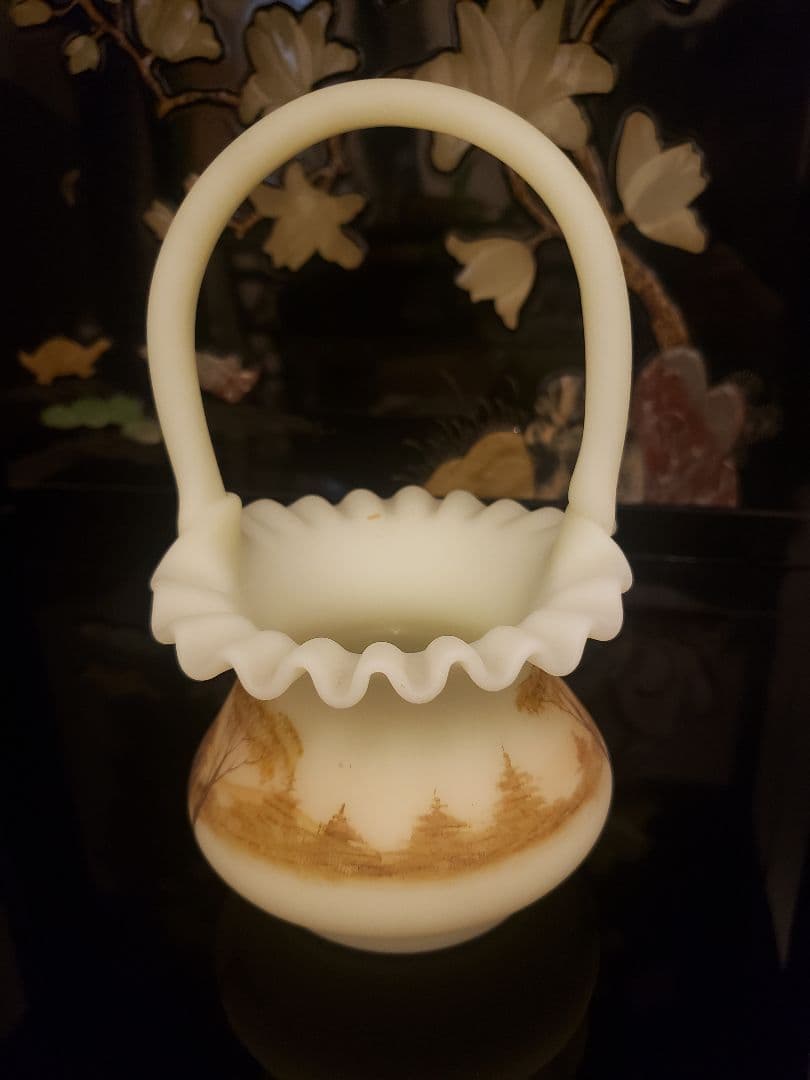 フェントン社 Fenton フェントン アートガラス ウランガラス 置物