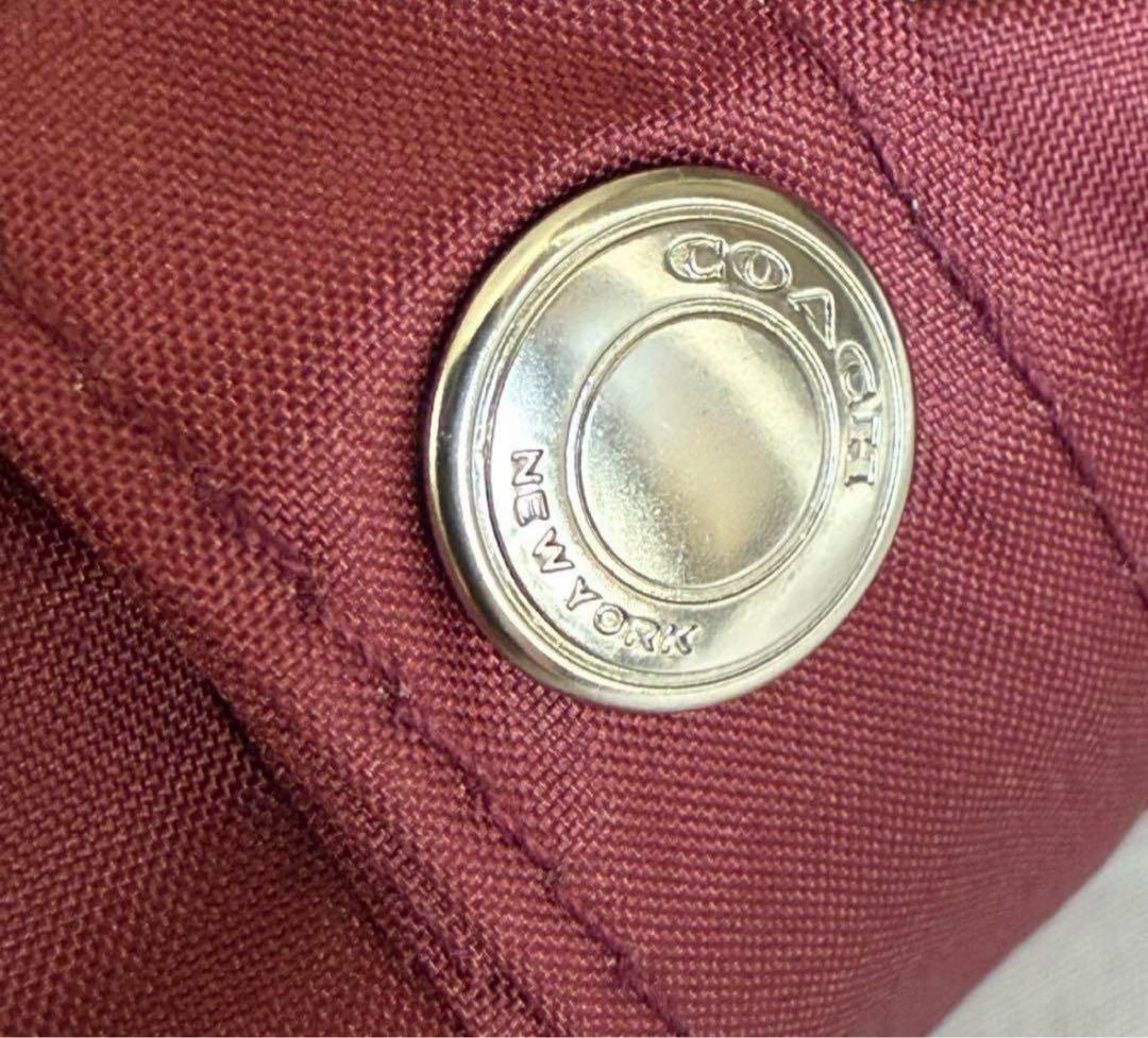 コーチ COACH 折りたたみ傘 シグネチャー チェリー柄