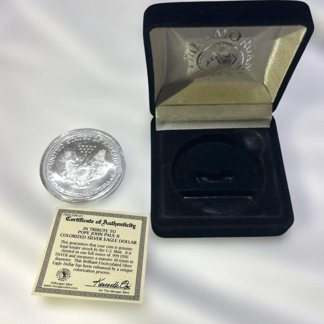 ヨハネ·パウロ2世　1ドル1oz 銀貨　ウォーキングリバティ　オーストラリア銀貨