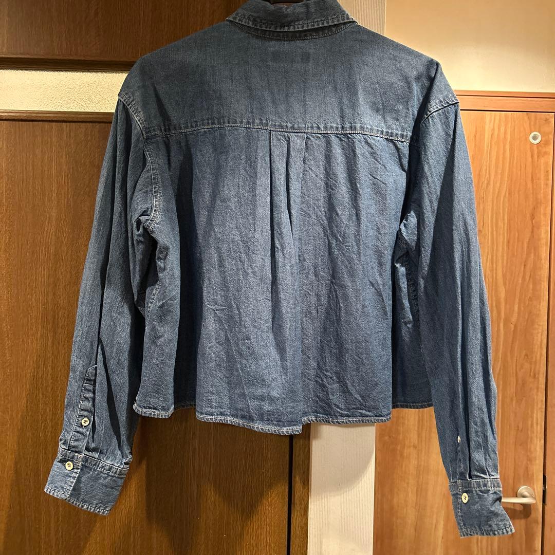 スローブ イエナ LE DENIMライトオンスクロップドシャツ
