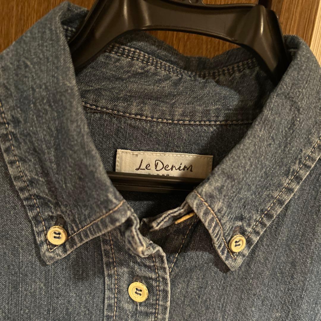 スローブ イエナ LE DENIMライトオンスクロップドシャツ