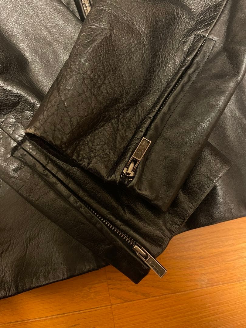 90s Banana Republic レザージャケット ダブルジップ