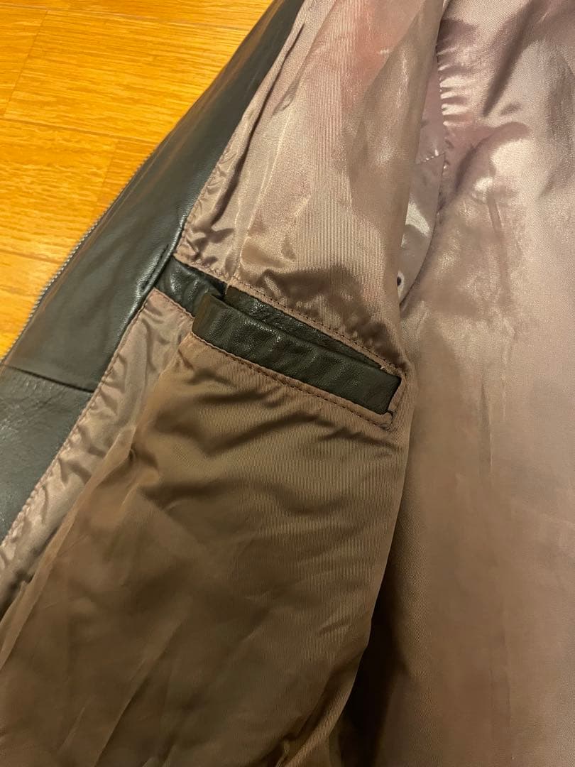 90s Banana Republic レザージャケット ダブルジップ