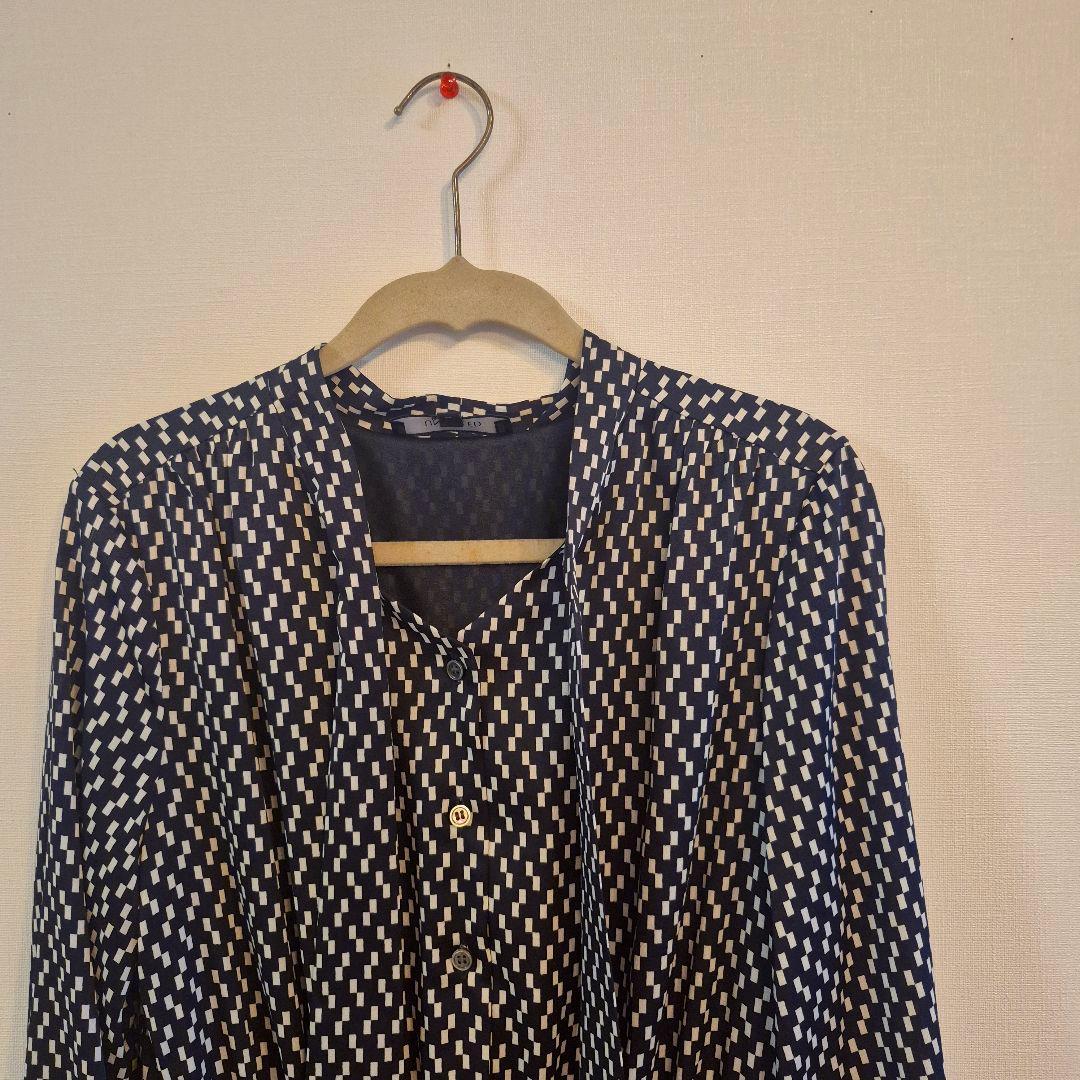美品★UNTITLED ボウタイワンピース★ロングワンピース