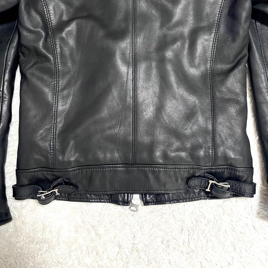 ✨美品✨ナノユニバース レザージャケット ライダース 羊革 サーモライト