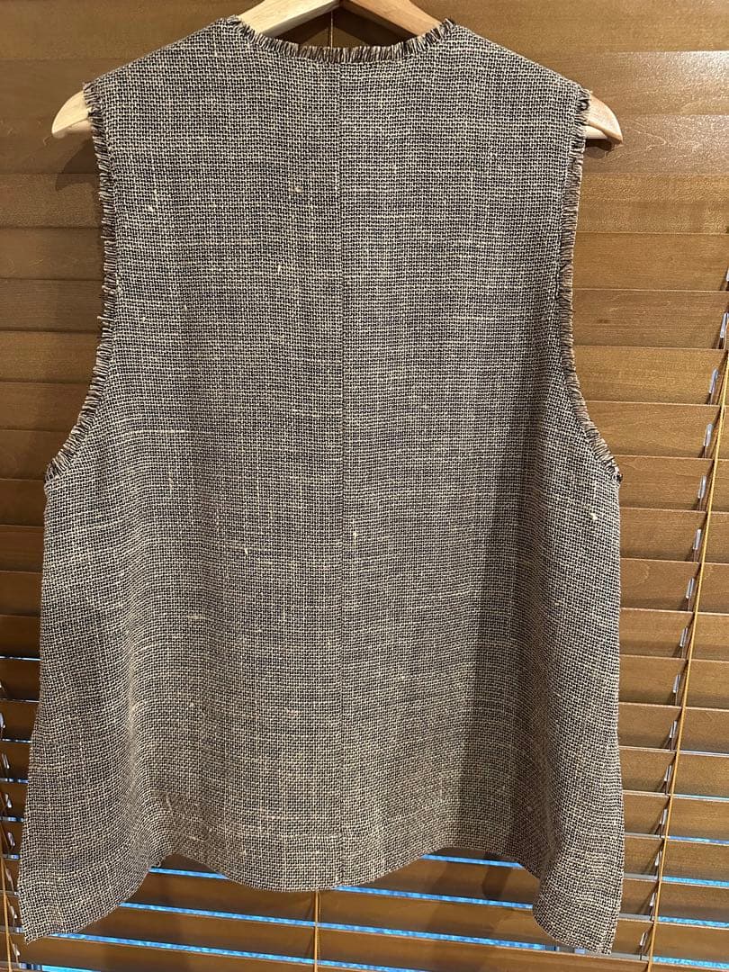 【新品】Spick &Span リネンツイードベスト ブラック