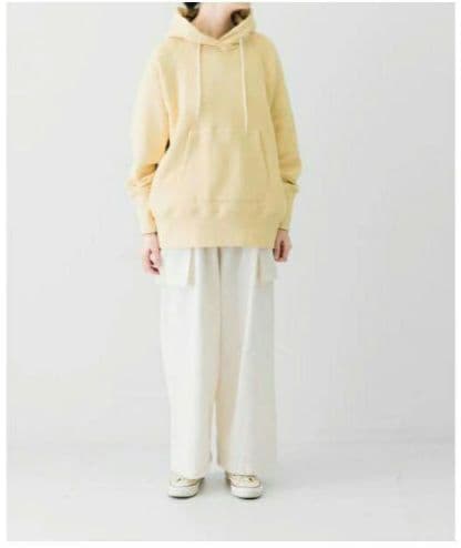 ご予約＊kagure スウェットフーデットプルオーバー パーカー BUTTER