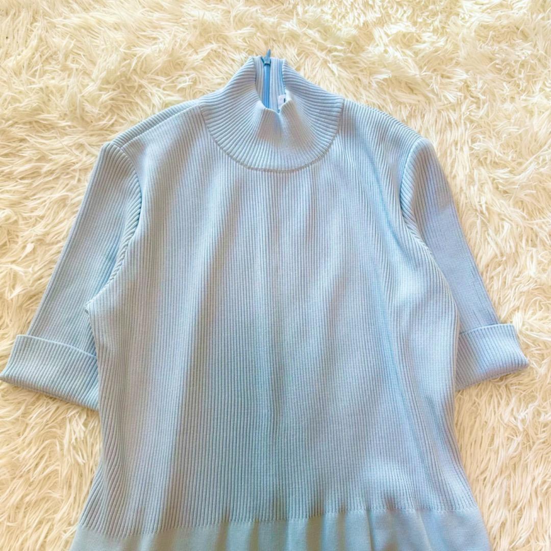 foxy ニットワンピース アイスブルー
