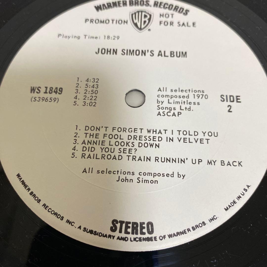 John Simon's Album (プロモ盤)