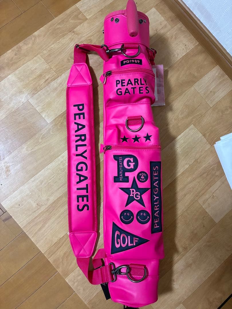 PEARLY GATES ロゴ　スマイルワッペンセルフスタンドバッグ