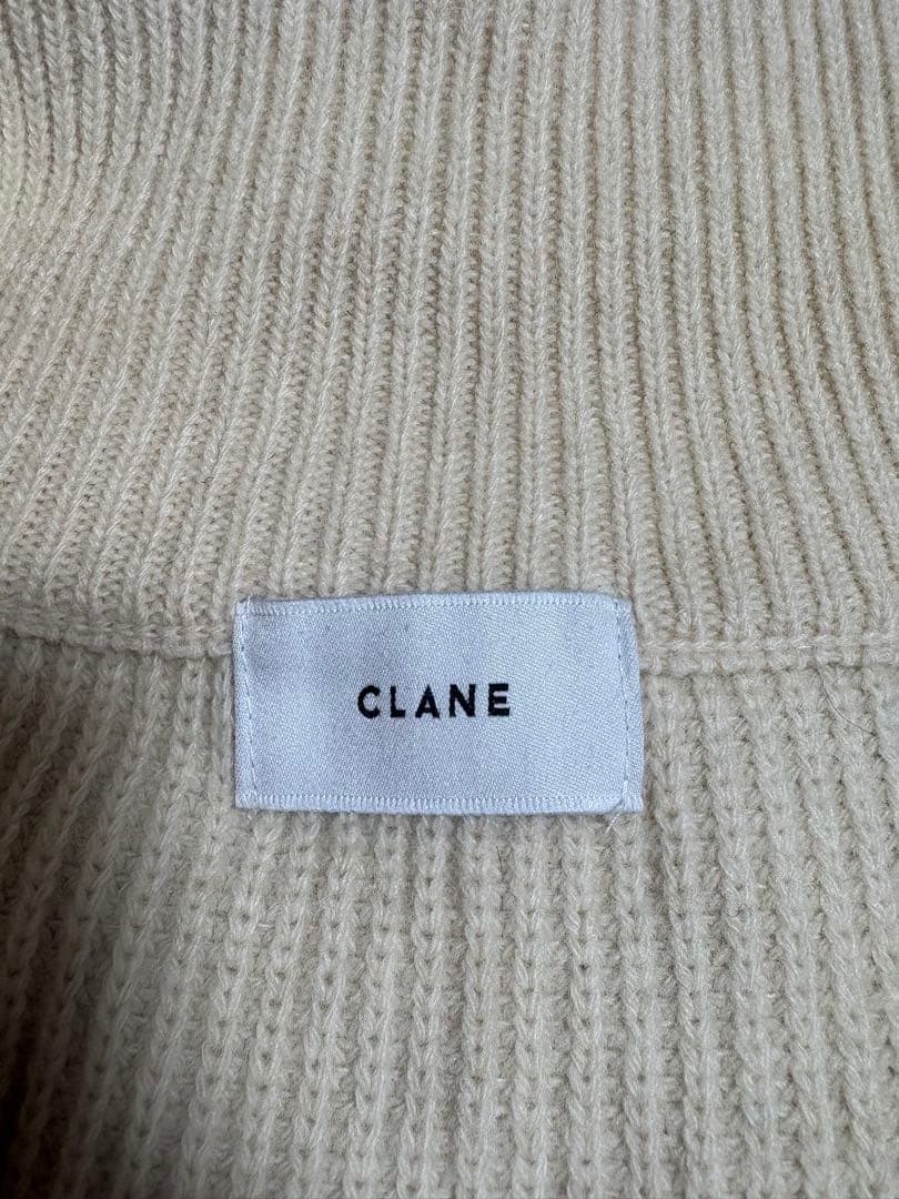 トップス CLANE ZIP COLLAR KNIT VEST