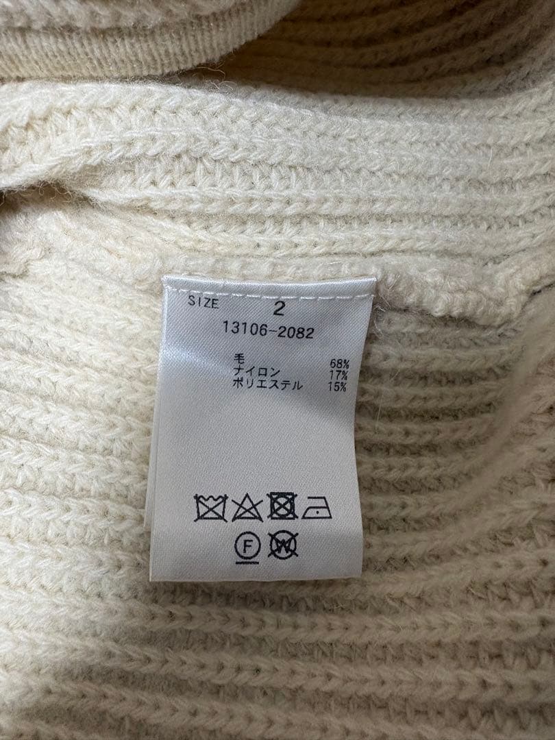 トップス CLANE ZIP COLLAR KNIT VEST