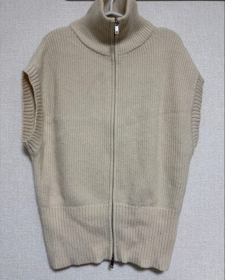 トップス CLANE ZIP COLLAR KNIT VEST