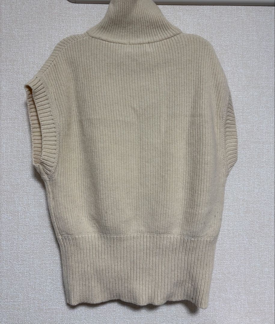 トップス CLANE ZIP COLLAR KNIT VEST