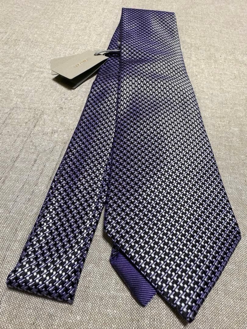【新品】TOM FORD／トムフォード／ハウンドトゥース／ジャガードタイ／千鳥柄