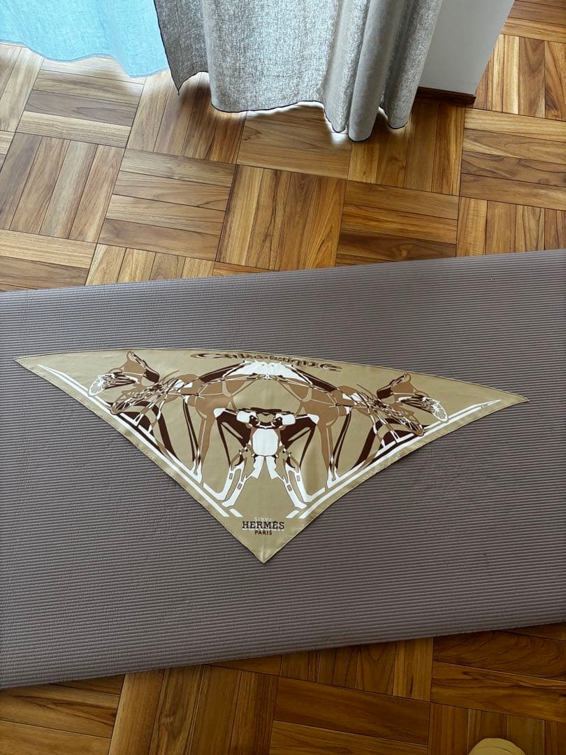 HERMES 三角シルクスカーフ