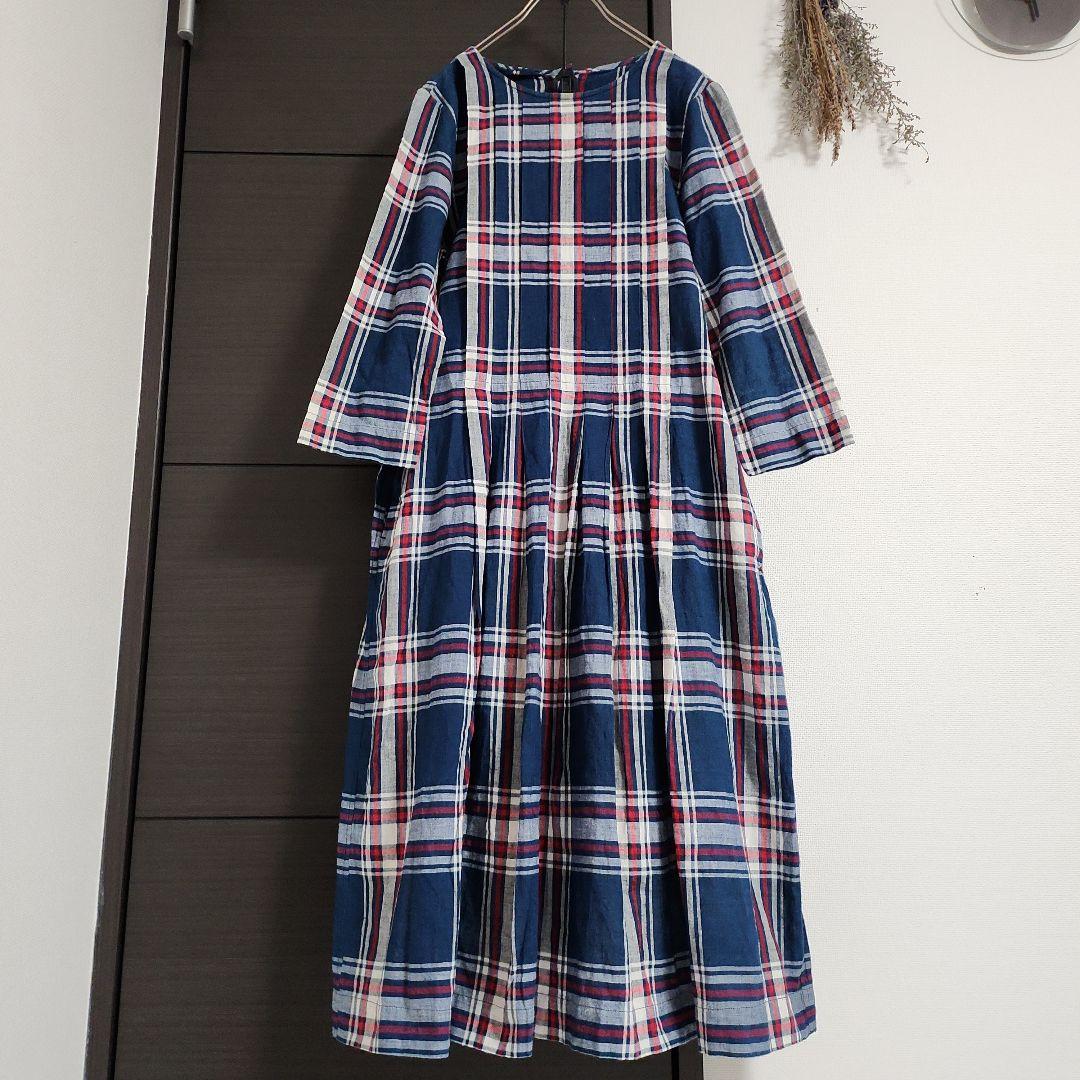 す*ん様 a3 良品 45R チェック柄 ワンピース 2