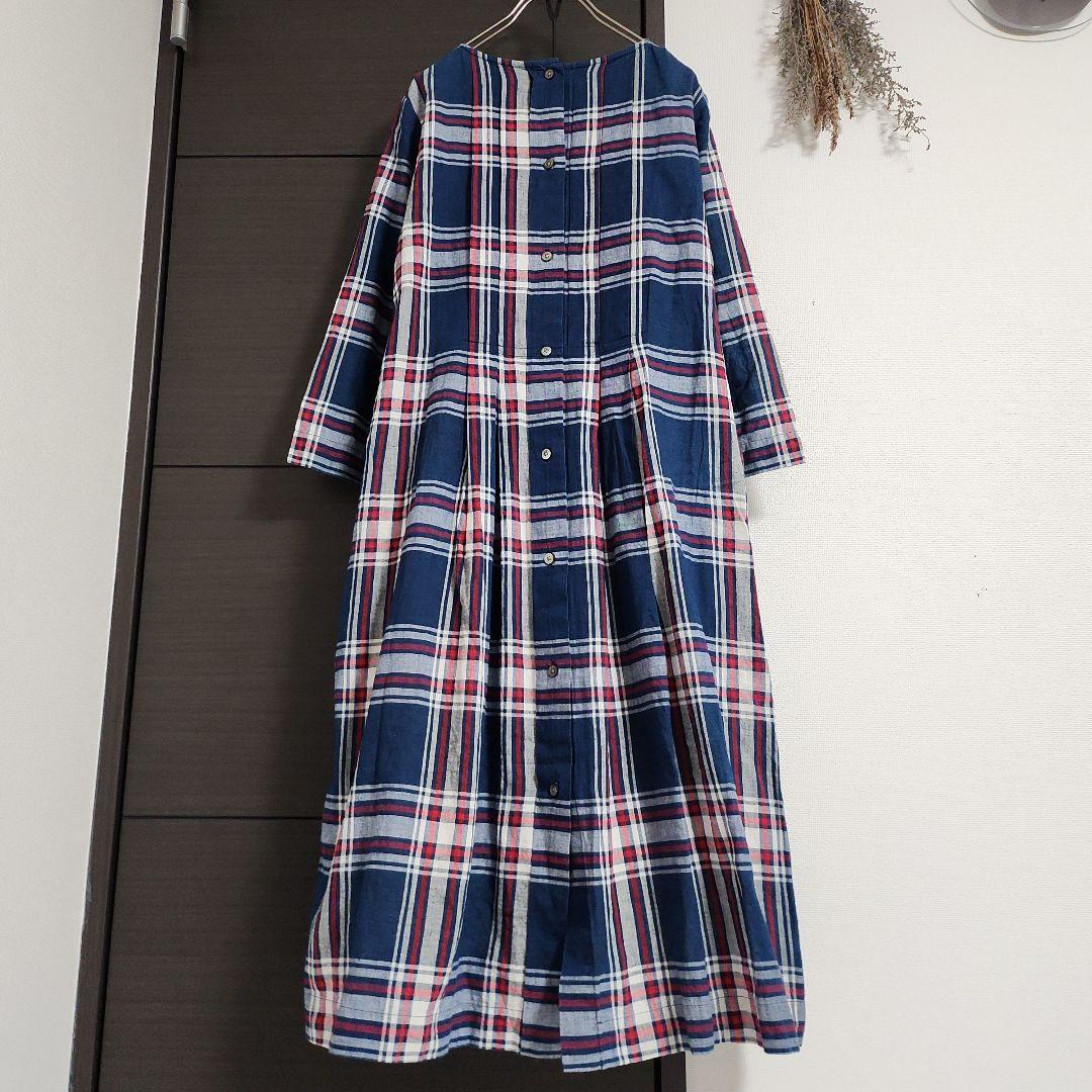 す*ん様 a3 良品 45R チェック柄 ワンピース 2