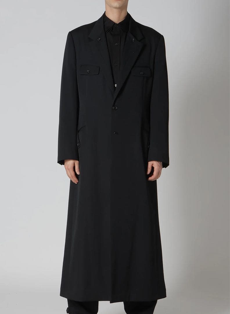 yohji yamamoto 24AW ウールギャバロングジャケット　サイズ4