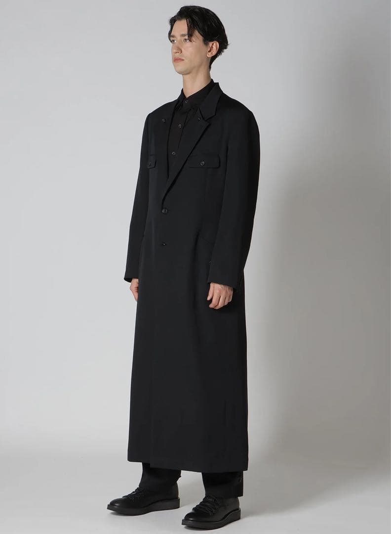 yohji yamamoto 24AW ウールギャバロングジャケット　サイズ4