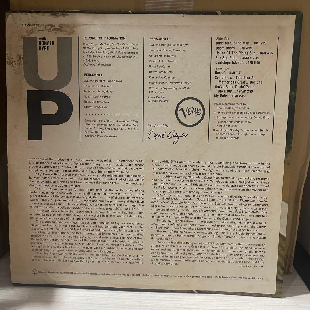 ★MONOオリジナル★Donald Byrd Up With