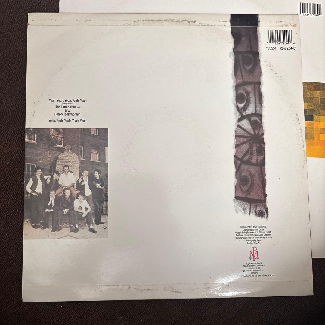 The Pogues 12inch 3種　‘88-89リリース　レコード