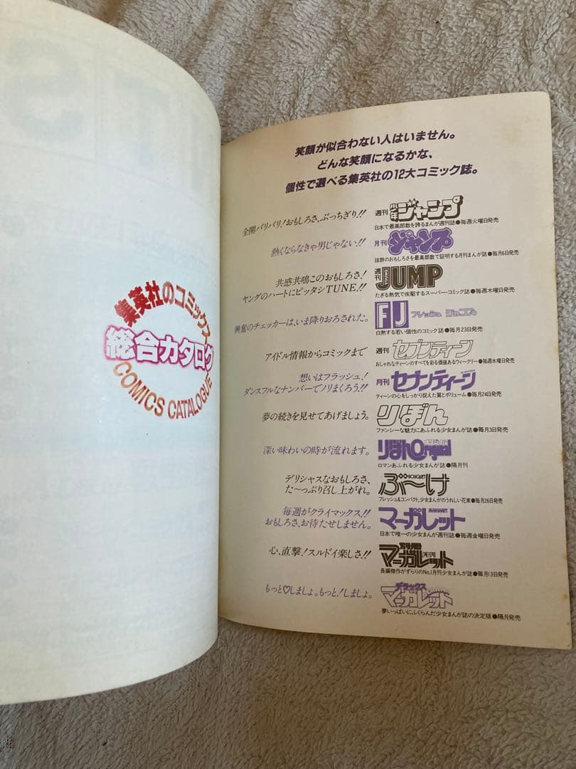 懸賞品　昭和58年　1983年　集英社のコミックス　総合カタログ レトロ レア