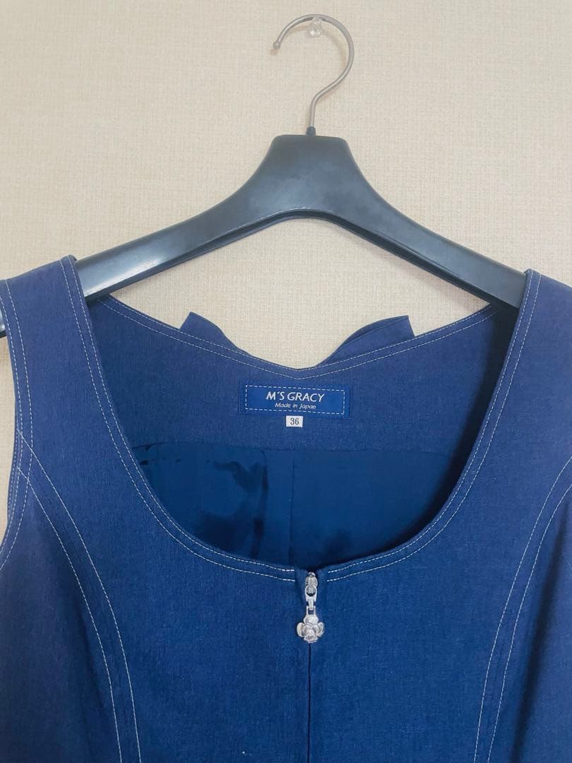 お値下げ❣️エムズグレイシー❣️バックリボン ジャンパースカート