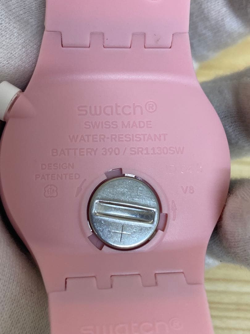 【WR】Swatch ピンク SB05P100 MISTY CLIFFS稼動品