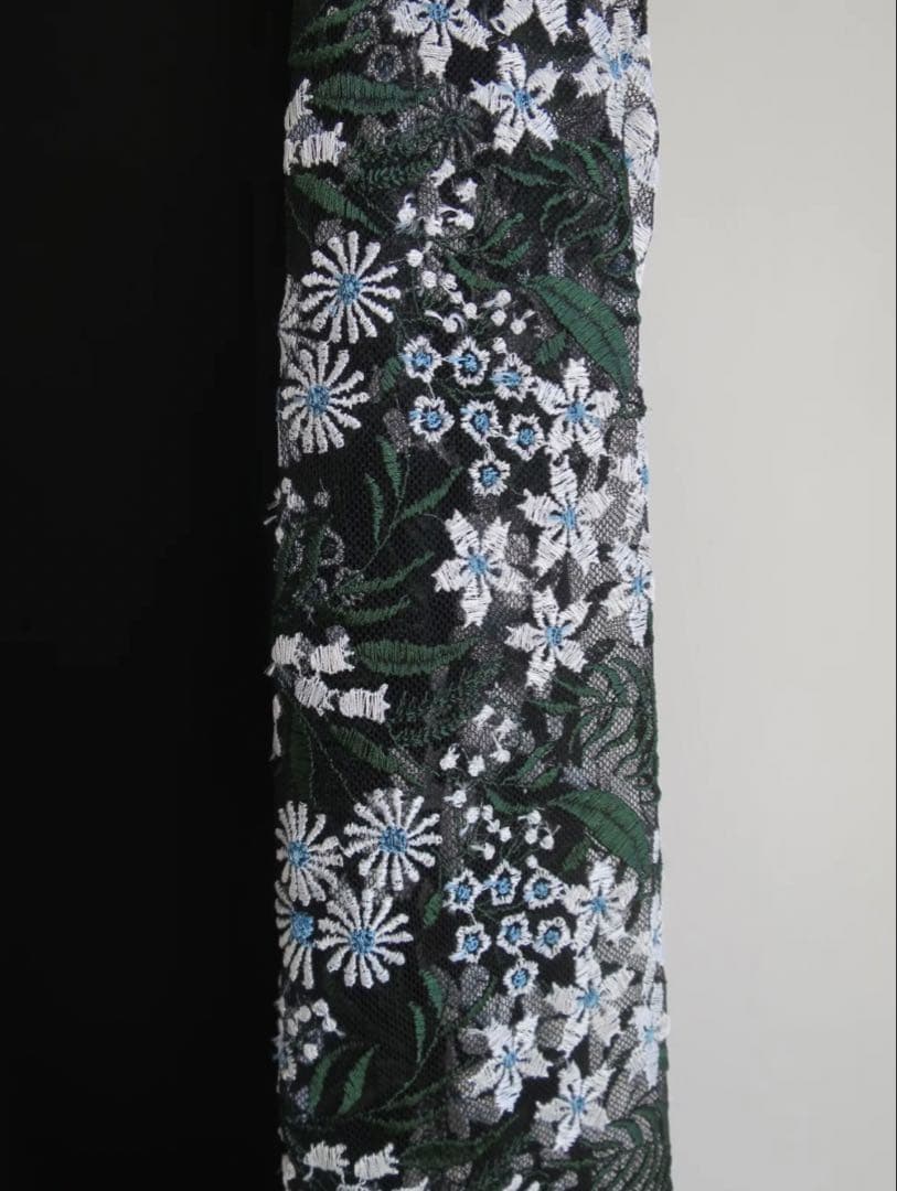ワンピース Mame Kurogouchi Floral Lace-Sleeve Dress