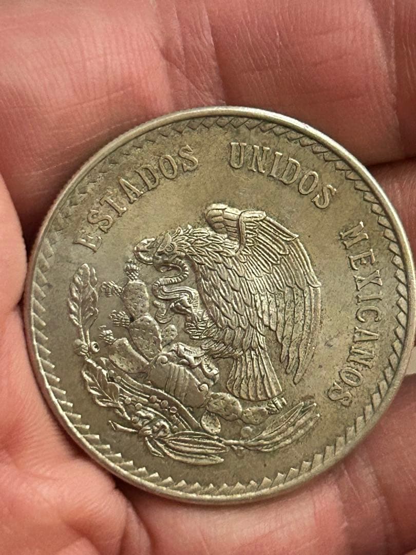 メキシコ大型銀貨 1948年　メキシコ　5ペソ銀貨