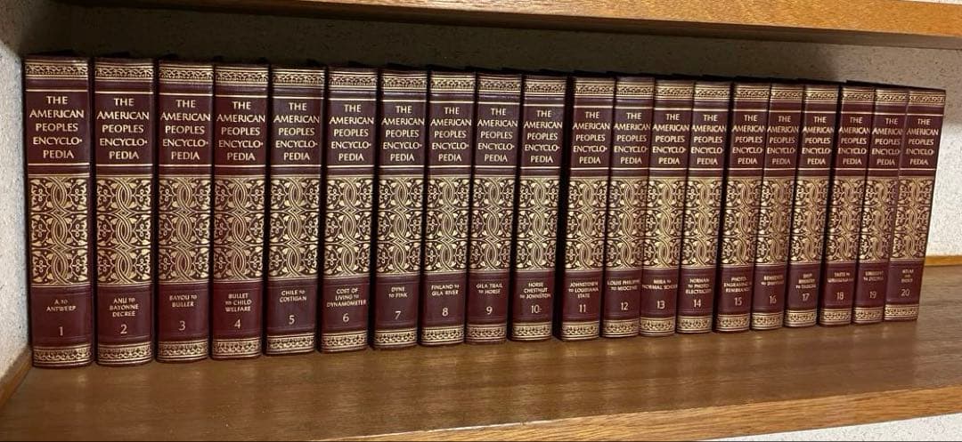 洋書 THE AMERICAN PEOPLES ENCYCLOPEDIA ①前半