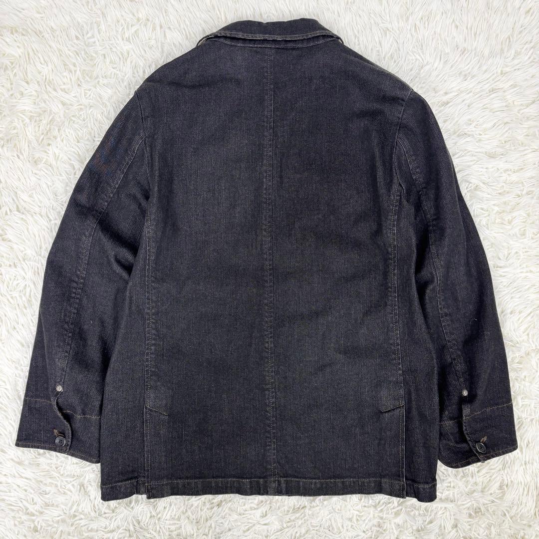 未使用級！BURBERRY LONDON ノバチェック デニム カバーオール M