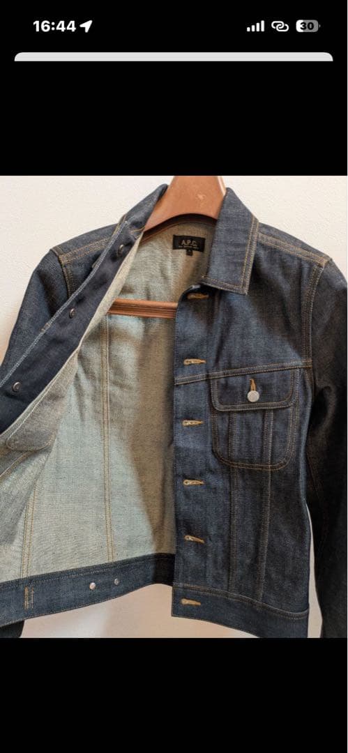 A.P.C. ダークデニム ジャケット Sサイズ