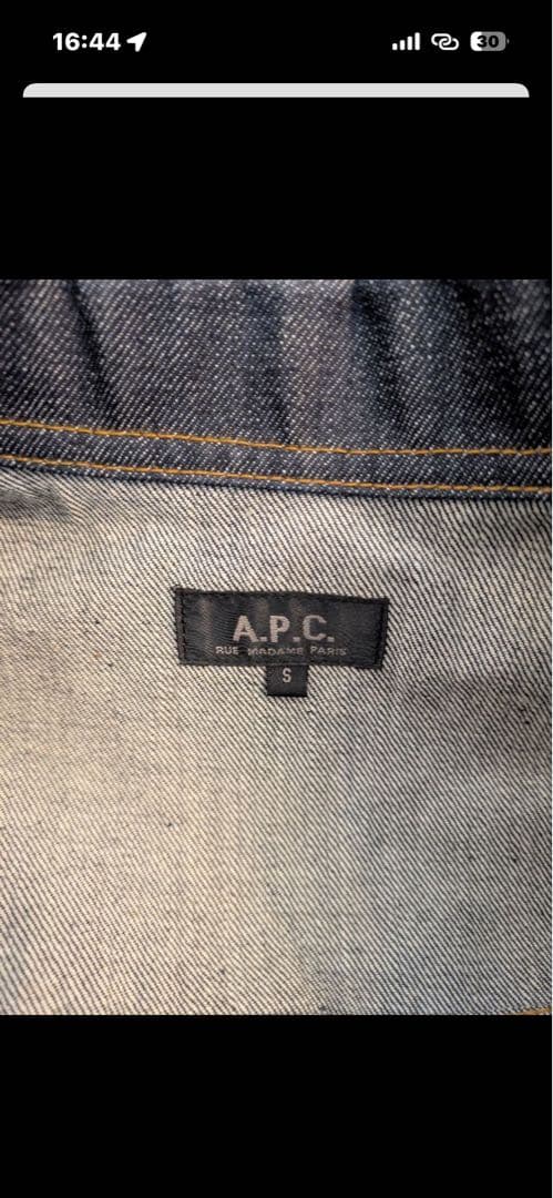 A.P.C. ダークデニム ジャケット Sサイズ