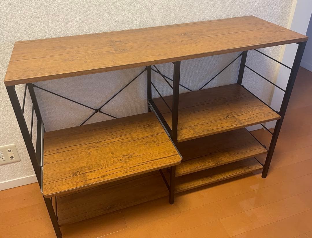 ヴィンテージ風　キッチンカウンター　キッチンラック　仙台市引取限定