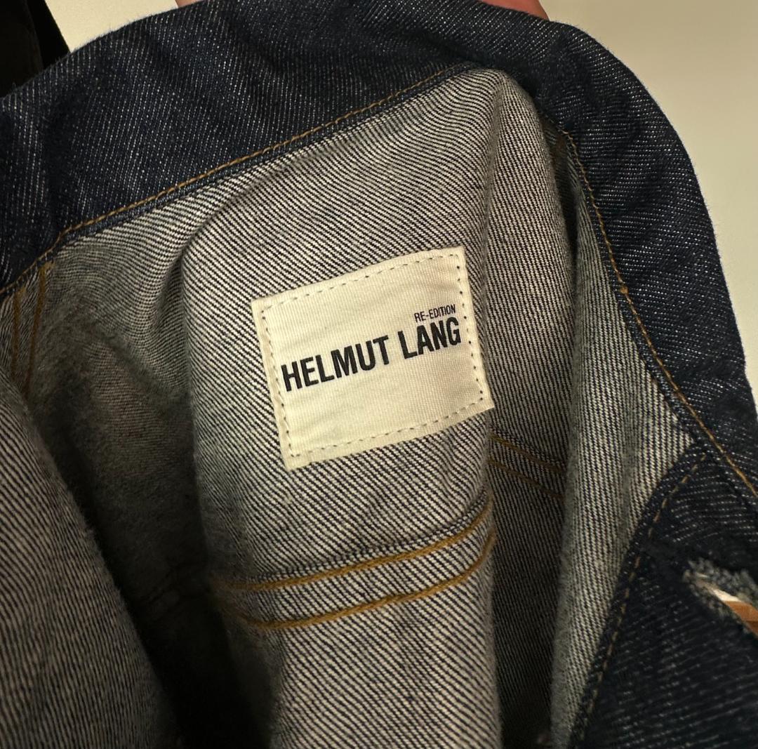 HELMUT LANG Re-edition赤ペンキペイントデニムジャケット