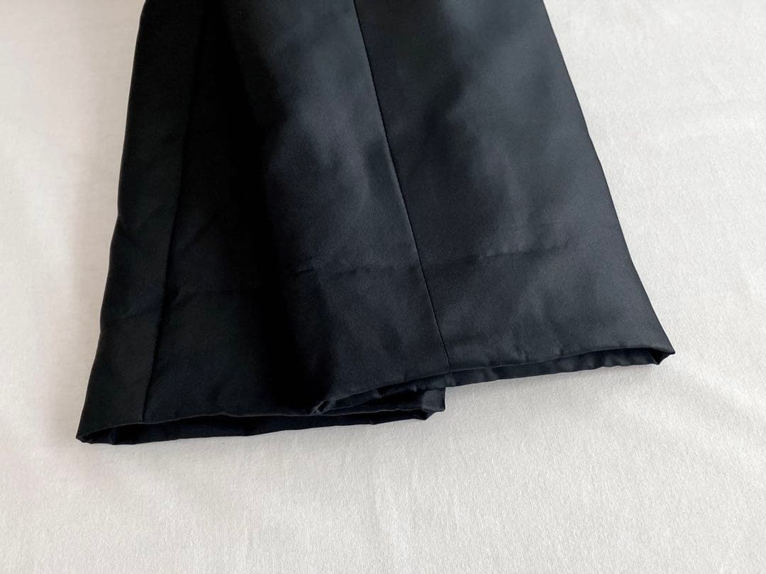 Leilian レリアン シルク ダウンフェザー ブラック シンプルコート