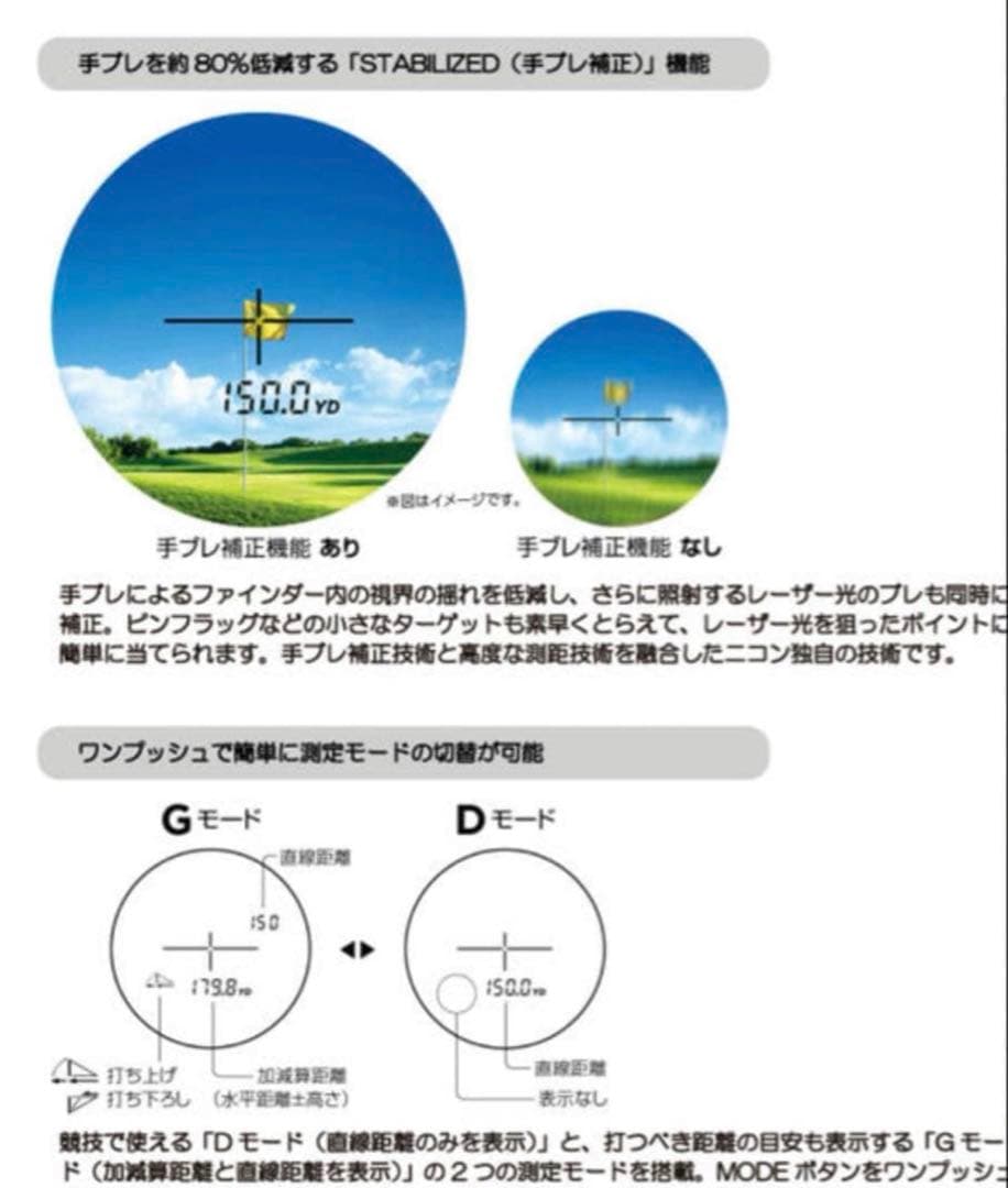 Nikon COOLSHOT LITE STABILIZED 未使用品　距離計