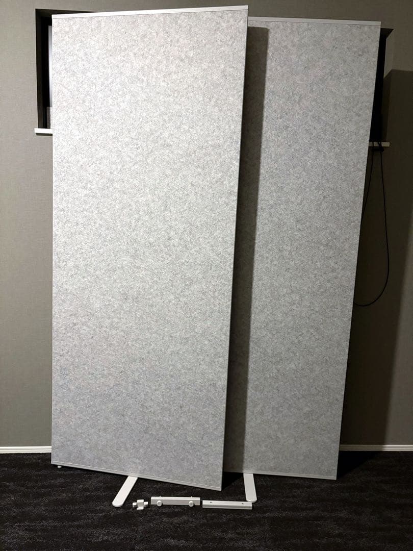 美品 IKEA シドルナ　ルームディバイダー　グレー　160x195cm