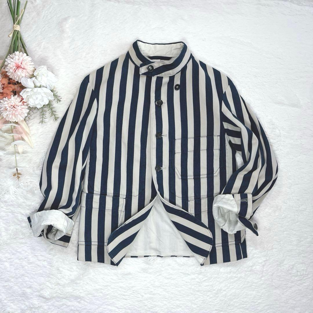 美品✨45R セーラーヒッコリー908ALL ジャケット　ストライプ　男女兼用