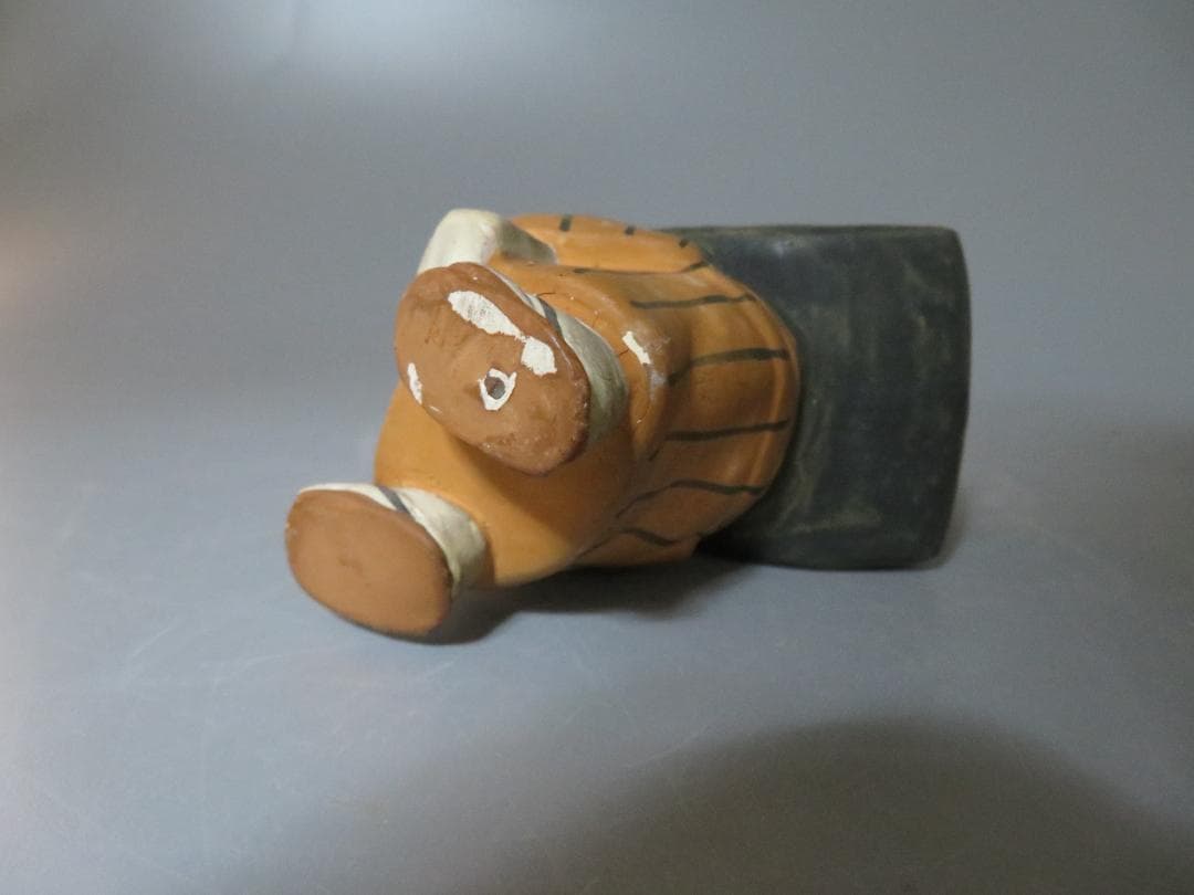 ◆286◆珍品！時代 江戸期 歴史　資料　商売繁盛　人形 陶器　行商