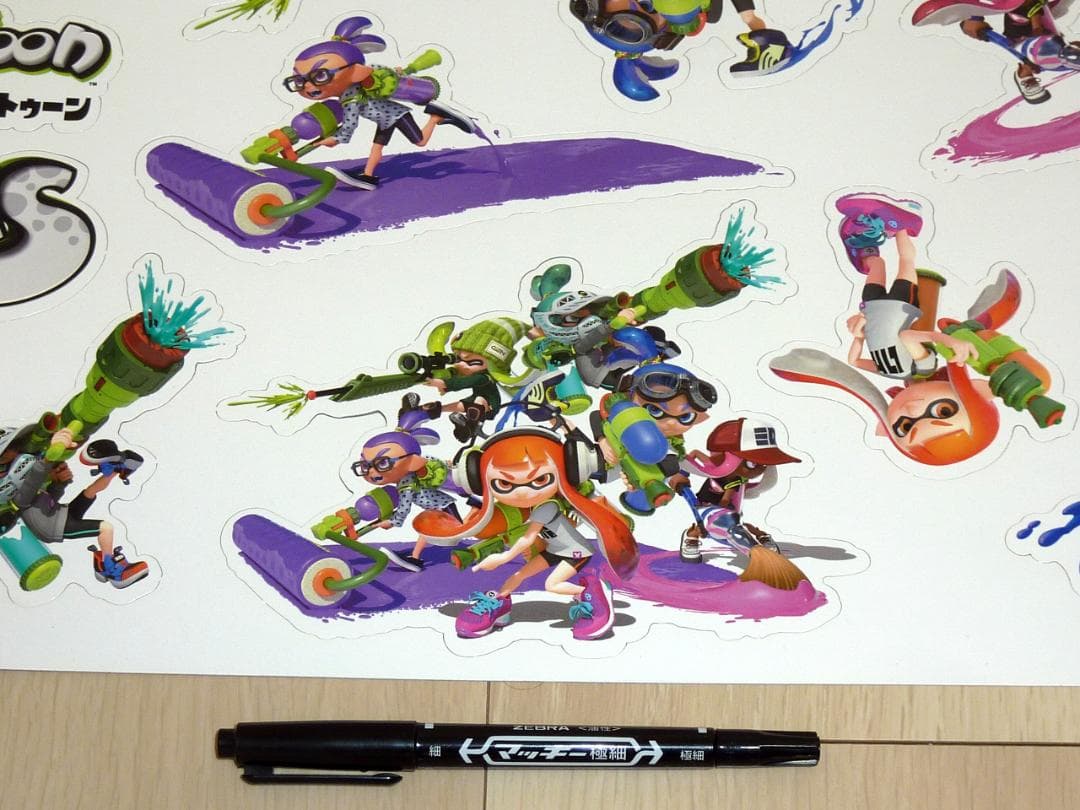 非売品 販促品★初代 スプラトゥーン キャラクターカットアウト POP