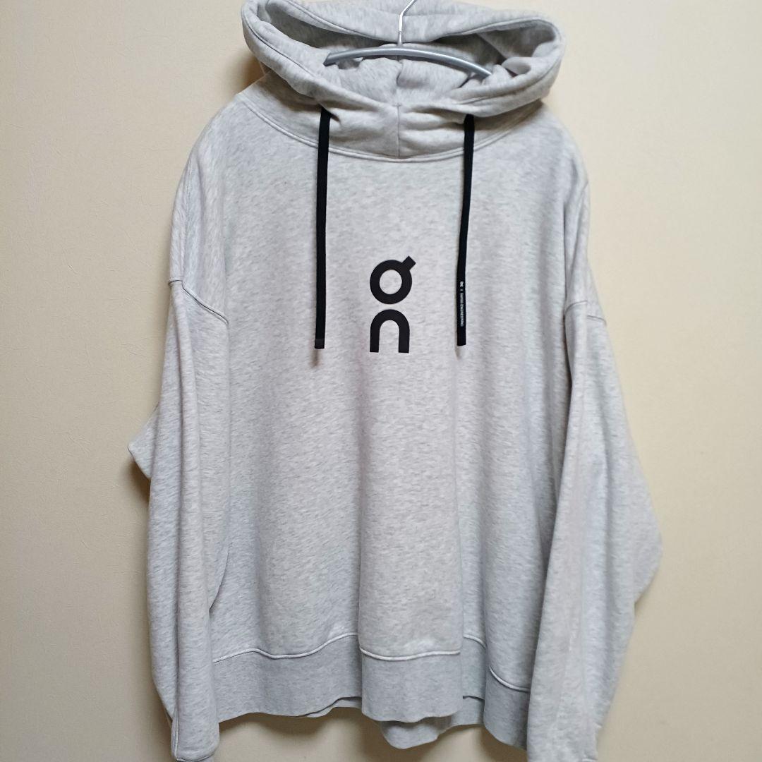 On Club Hoodie クラブ フーディ パーカー ライトグレー XL