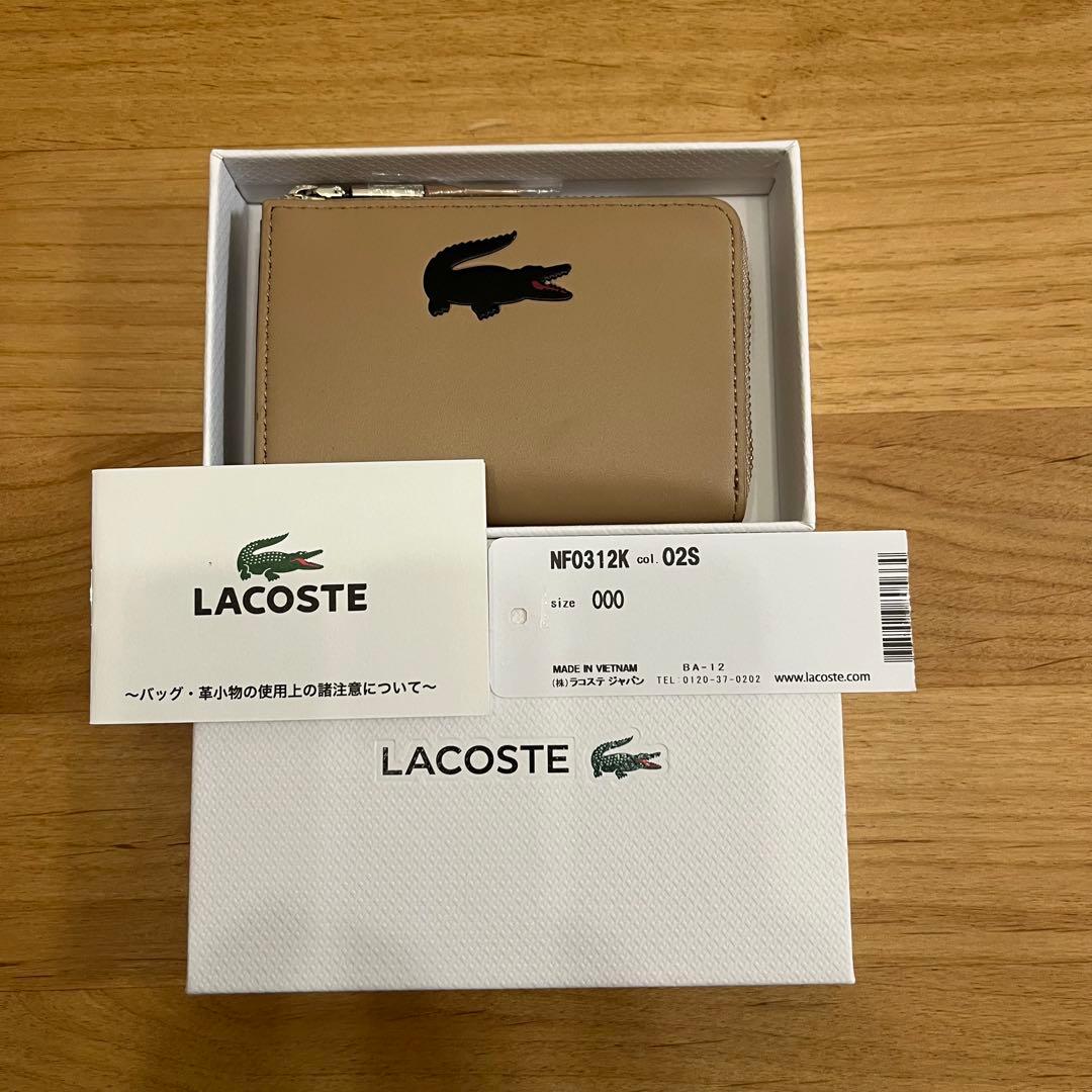 も*こ様 LACOSTE ラコステ キーケース NEW CROCO ジップウォレ