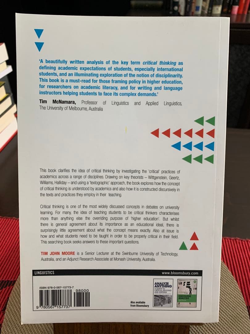 洋書 Critical Thinking and Language