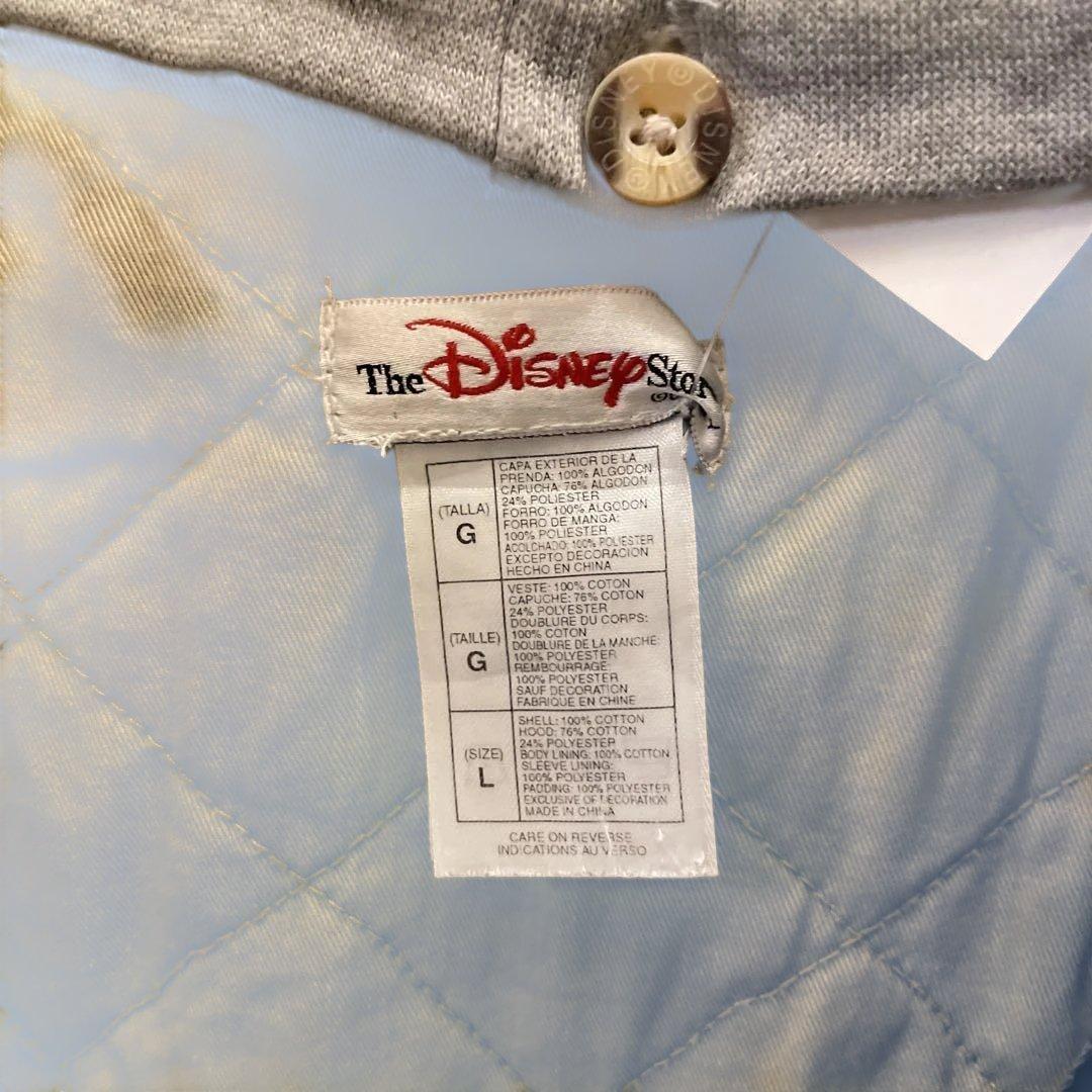 Pooh denim blouson jacket プーさん　フード付きLサイズ